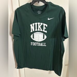 Nike Dark Green Tee with White Logo